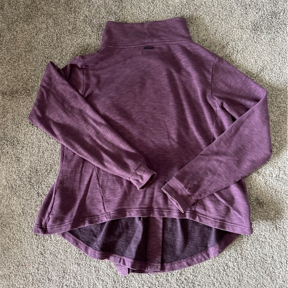 Columbia sweater womens large purple button front cross over lightweight casual - Picture 7 of 12